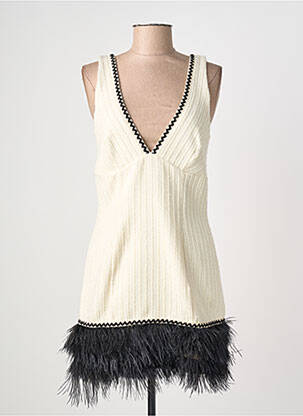 Robe courte sans manche sans manche beige PHO FIRENZE femme