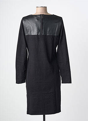 Robe mi-longue manches longues manches longues noir ODEMAI femme