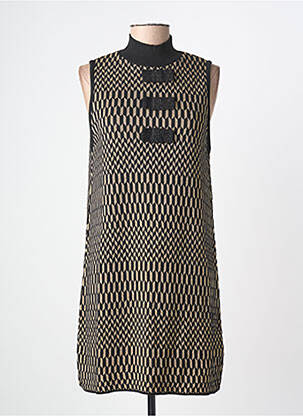 Robe mi-longue sans manche sans manche noir PHO FIRENZE femme