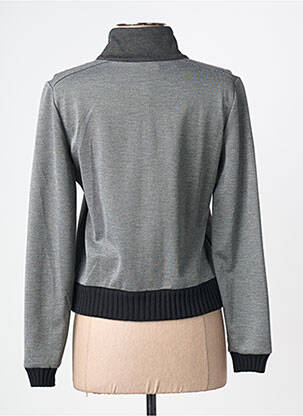 Veste casual resserrée sur le bas gris TRICOT CHIC homme