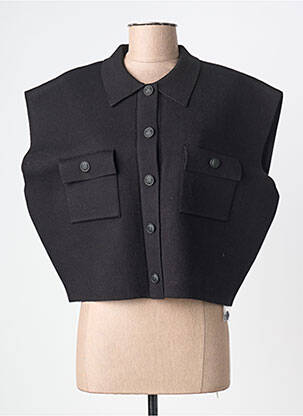 Veste casual poches noir BLEU BLANC ROUGE femme