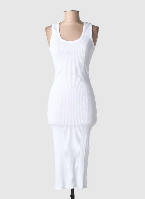 Robe mi-longue sans manche sans manche blanc LA PETITE FRANCAISE femme