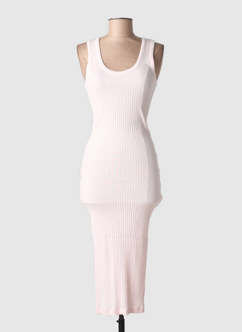 Robe mi-longue sans manche sans manche rose LA PETITE FRANCAISE femme
