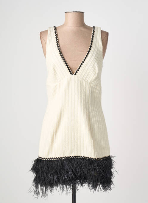 Robe courte sans manche sans manche beige PHO FIRENZE femme