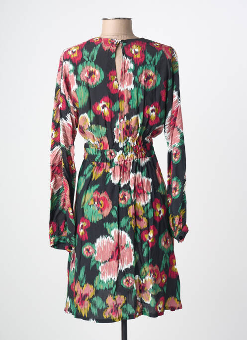Robe mi-longue coupe fluide manches longues noir LA PETITE FRANCAISE femme