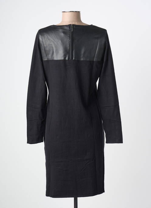 Robe mi-longue manches longues manches longues noir ODEMAI femme
