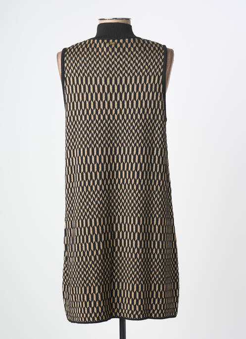 Robe mi-longue sans manche sans manche noir PHO FIRENZE femme