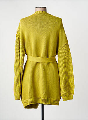 Gilet manches longues coupe cintrée vert BELAIR femme