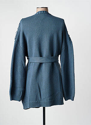 Gilet manches longues coupe cintrée bleu BELAIR femme