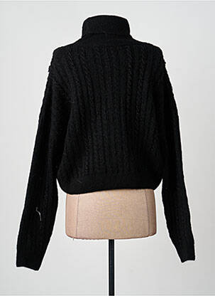 Pull coupe droite manches longues noir EST'SEVEN femme