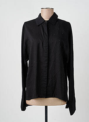 Chemisier coupe droite manches longues noir LOLA CASADEMUNT femme