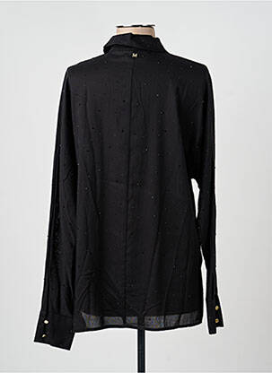 Chemisier coupe droite manches longues noir LOLA CASADEMUNT femme
