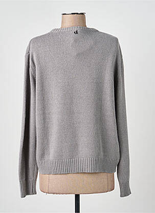 Pull coupe droite manches longues gris DIXIE femme