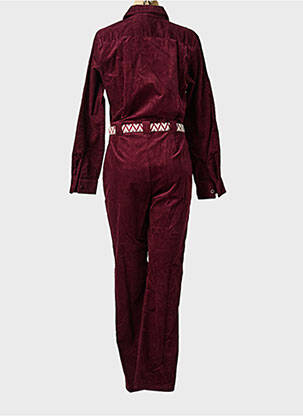 Combi-pantalon col chemisier manches longues violet LA PETITE FRANCAISE femme