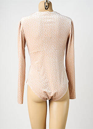 Body stretch manches longues beige JANE WOOD femme