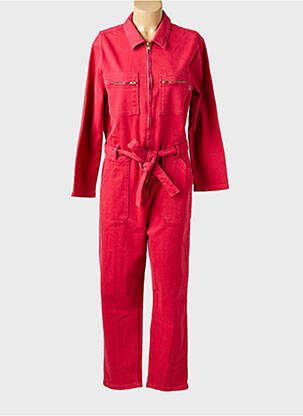 Combi-pantalon col chemisier manches longues rose LA PETITE FRANCAISE femme