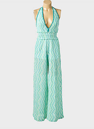 Combi-pantalon coupe cintrée sans manche vert PHO FIRENZE femme