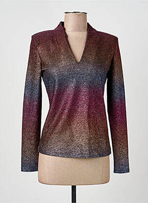 Top stretch manches longues rose LOLA CASADEMUNT femme