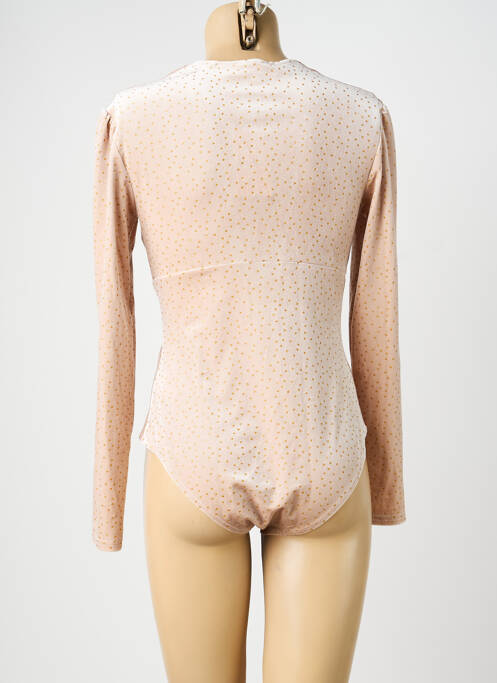 Body stretch manches longues beige JANE WOOD femme