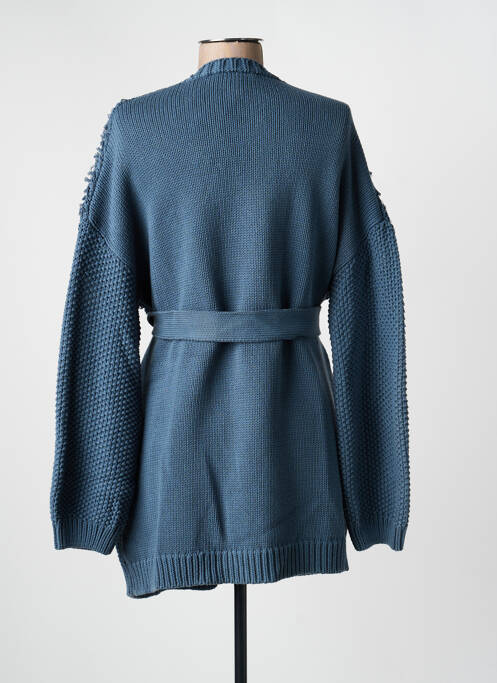 Gilet manches longues coupe cintrée bleu BEL AIR femme