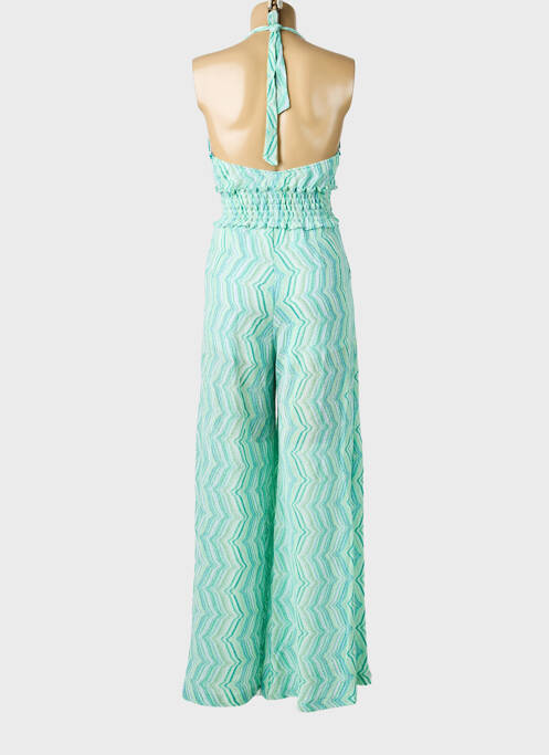 Combi-pantalon coupe cintrée sans manche vert PHO FIRENZE femme