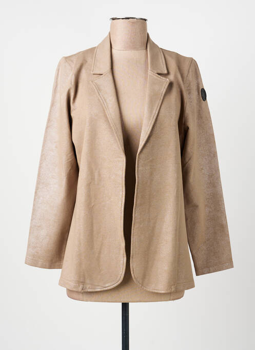 Veste casual coupe cintrée beige FRENCH TERRY 1818 femme