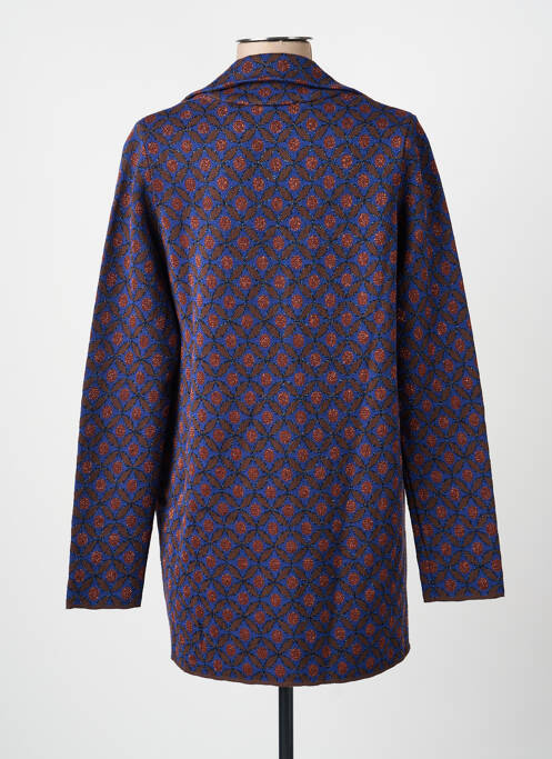 Veste casual coupe droite bleu MALIPARMI femme