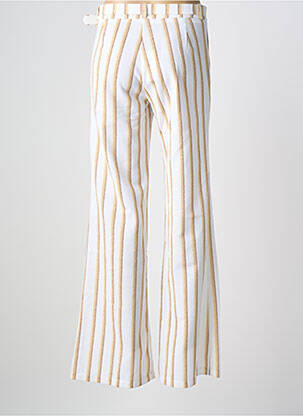 Pantalon flare stretch taille normale blanc PHO FIRENZE femme
