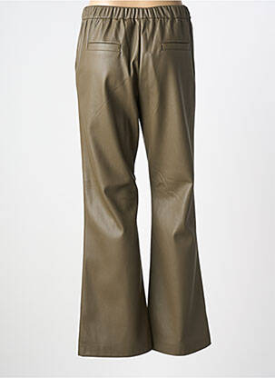 Pantalon flare taille élastique taille normale vert SUMMUM femme