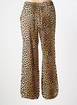 Pantalon droit taille à pinces taille normale beige SUMMUM femme