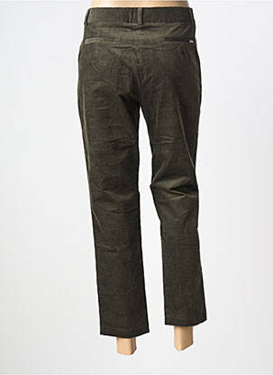 Pantalon 7/8 stretch taille normale vert LA PETITE FRANCAISE femme