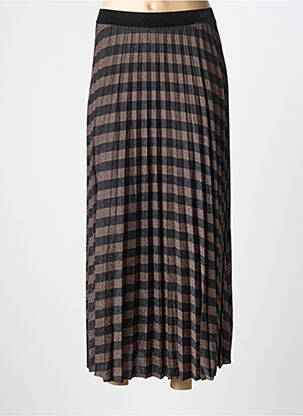 Jupe mi-longue stretch noir DIXIE femme