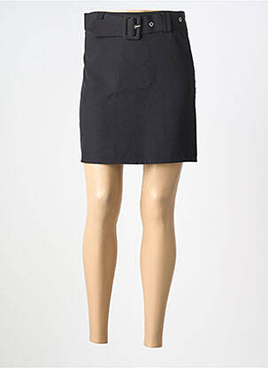 Jupe courte coupe droite noir LM LULU femme