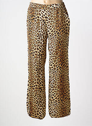 Pantalon droit taille à pinces taille normale beige SUMMUM femme