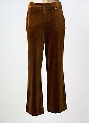 Pantalon flare stretch taille normale marron LOLA CASADEMUNT femme