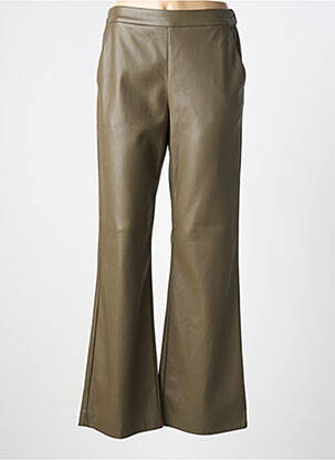 Pantalon flare taille élastique taille normale vert SUMMUM femme