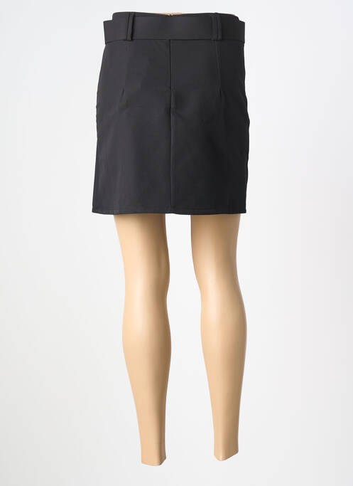 Jupe courte coupe droite noir LM LULU femme