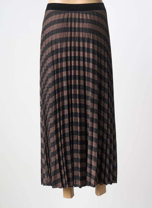 Jupe mi-longue taille normale noir DIXIE femme