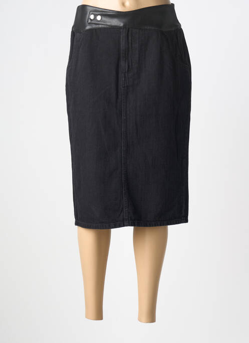 Jupe mi-longue stretch noir DIXIE femme