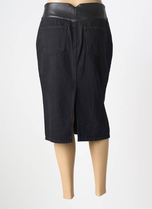 Jupe mi-longue stretch noir DIXIE femme