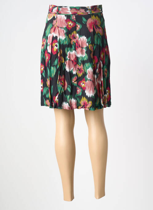 Jupe mi-longue taille à pinces noir LA PETITE FRANCAISE femme