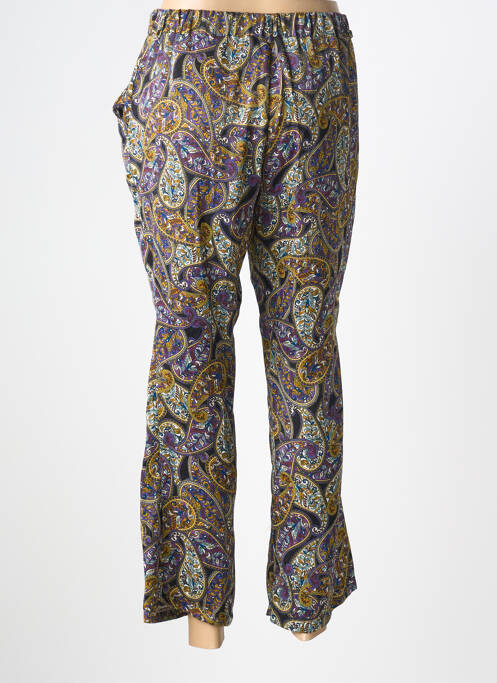 Pantalon 7/8 taille élastique taille normale violet EMA BLUE'S femme