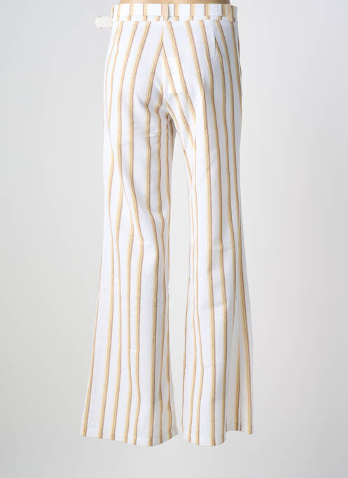 Pantalon flare stretch taille normale blanc PHO FIRENZE femme