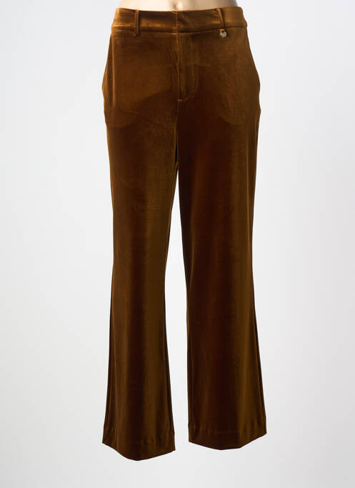 Pantalon flare stretch taille normale marron LOLA CASADEMUNT femme