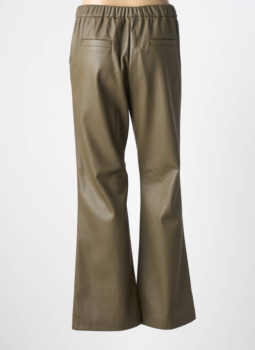 Pantalon flare taille élastique taille normale vert SUMMUM femme