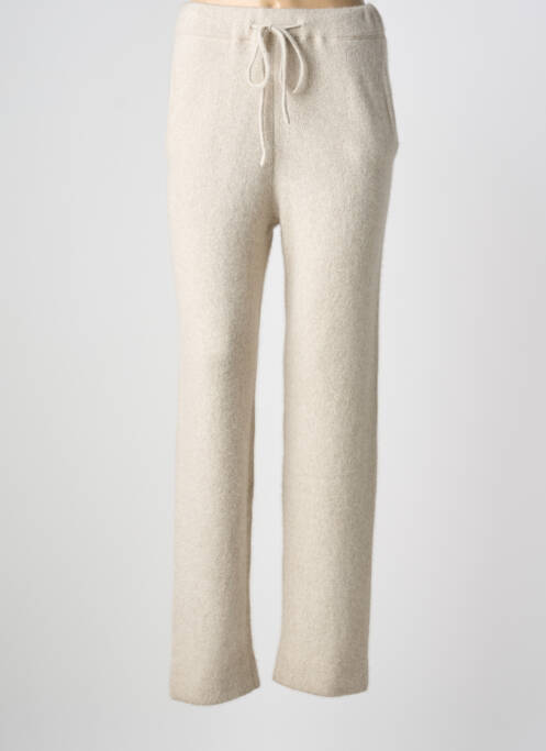 Pantalon slim taille élastique taille normale beige BONNETERIE UNIVERSEL femme