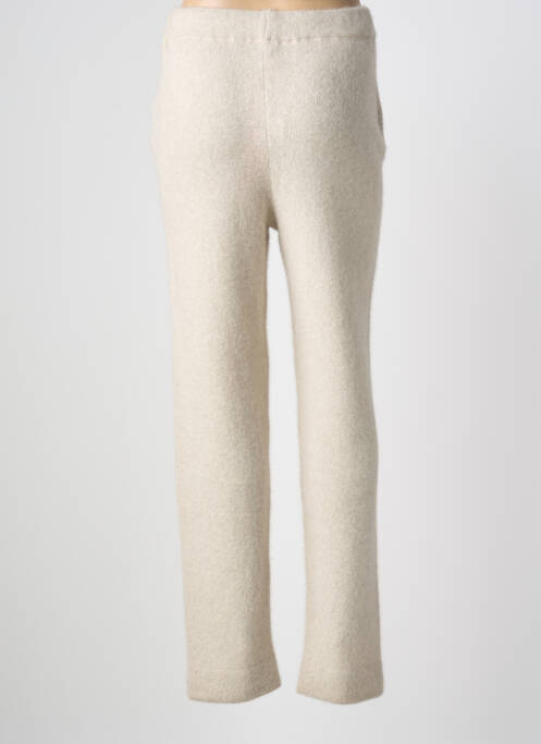 Pantalon slim taille élastique taille normale beige BONNETERIE UNIVERSEL femme