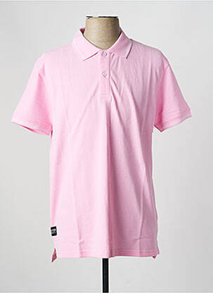 Polo coupe droite manches courtes rose DAYTONA homme