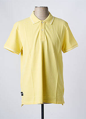 Polo coupe droite manches courtes jaune DAYTONA homme