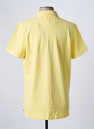Polo coupe droite manches courtes jaune DAYTONA homme
